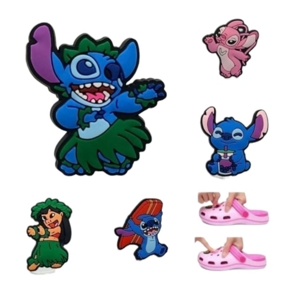 Lilo & Stitch Rubber Shoe Crocs Charms Disney 5pc Set Blue Koala Variety Pack